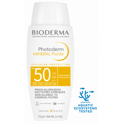 BIODERMA Photoderm MINERAL Fluide SPF50+ pour peaux allergiques 75g