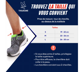 THUASNE SPORT  Chevillère stabilisatrice Boa®  – Entorse sévère, tendinopathie – Maintien 5