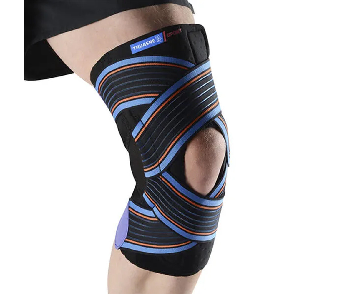 THUASNE SPORT Genouillère strapping ouverte – Douleur ou genou instable – Maintien 4