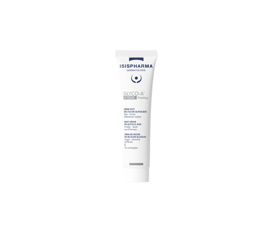 ISISPHARMA GLYCO-A INTENSE PEELING - Night Cream with 25% glycolic acid for combination and oily skin with imperfections