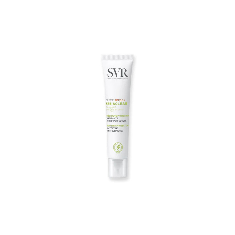 SVR SEBIACLEAR Crème SPF50+ matifiante et anti-imperfections 40ml