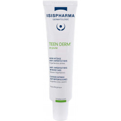 ISISPHARMA TEEN DERM α-pure Soin Anti-Imperfections Sévères purifie et Apaise pour peaux mixtes à grasses 30ml