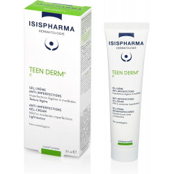 ISISPHARMA TEEN DERM K Gel Crème anti-imperfections, imperfections légères à modérées 30ml