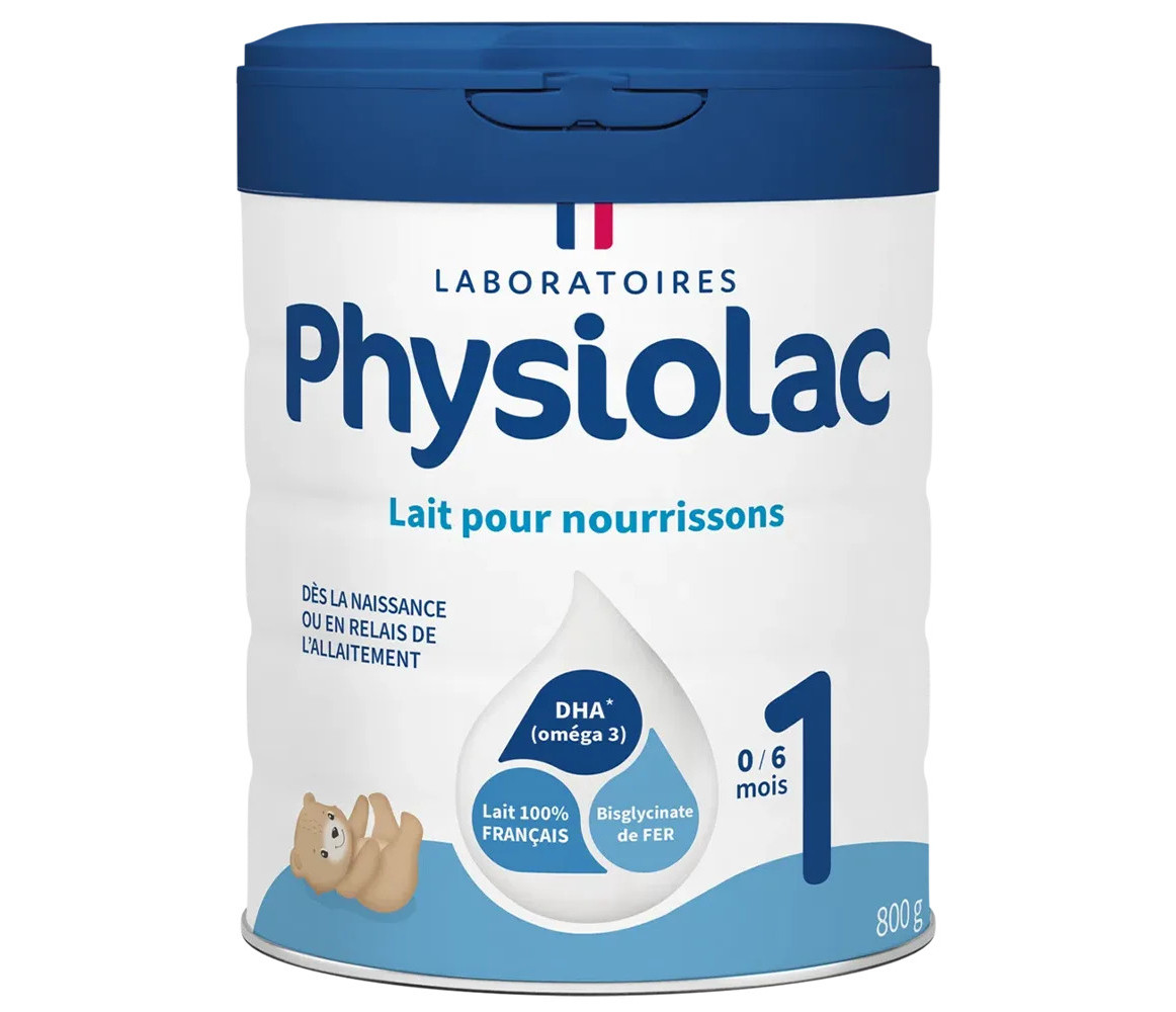 PHYSIOLAC Lait infantile 1ère âge 0-6 mois - 800g