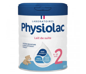 PHYSIOLAC Lait infantile 2ème âge 6-12 mois - 800g