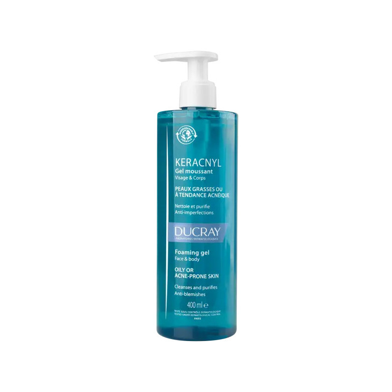 DUCRAY KERACNYL Foaming face & body gel 400ml