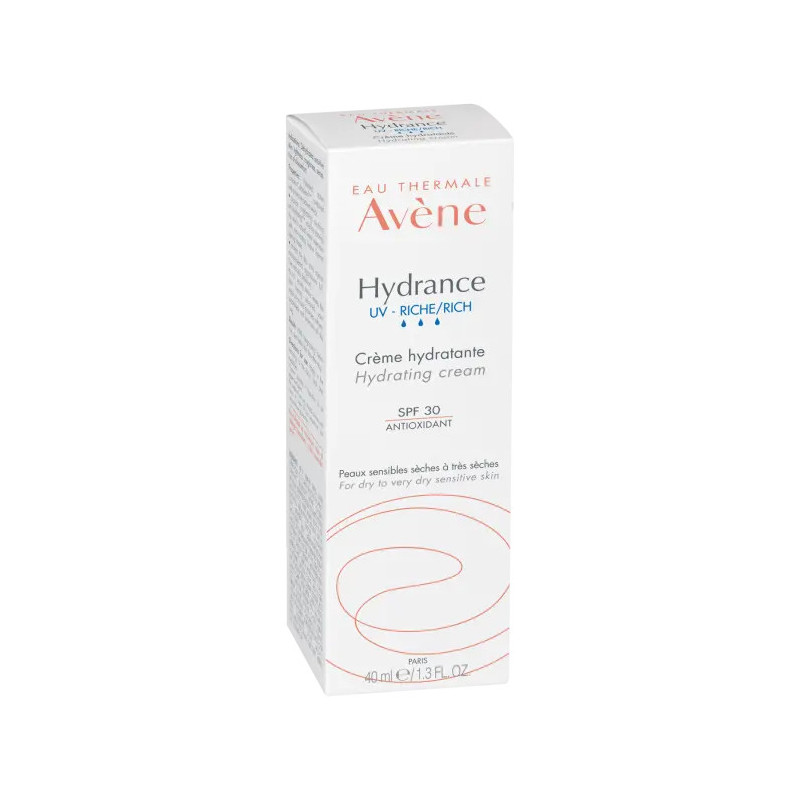 AVENE HYDRANCE UV Crème Visage Jour RICHE SPF30 Peaux Sèches 40ml