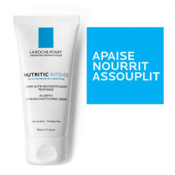 LA ROCHE-POSAY NUTRITIC INTENSE Crème nutri-reconstituante profonde pour peau sèche à très sèches 50ml