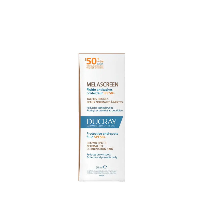 DUCRAY MELASCREEN Fluide antitaches protecteur SPF50+ taches brunes, peaux normales à mixtes 50ml