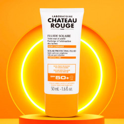 CHATEAU ROUGE FLUIDE SOLAIRE SPF 50+  soin unifiant anti-tache 50ml