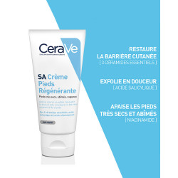 CERAVE Crème Pieds Régénérante à l Acide Salicylique 88ml