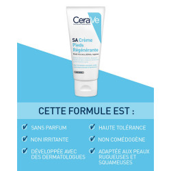 CERAVE Crème Pieds Régénérante à l Acide Salicylique 88ml