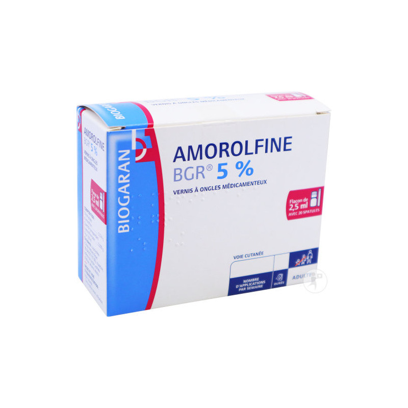 BIOGARAN AMOROLFINE BGR 5% Vernis À Ongles Médicamenteux Flacon 2,5ml