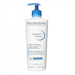 BIODERMA Atoderm Crème hydratante  ultra-nourissant répare , apaise , protège pour peaux sensibles normales a sèches 500ml