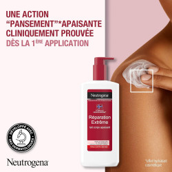 NEUTROGENA Lait Hydratant Corps, Réparation Intense, pour peaux extra sèches 750ml