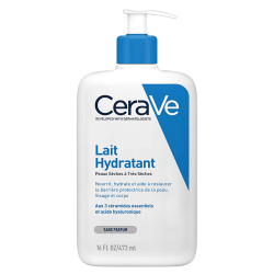 CERAVE Lait Hydratant sans parfum, non comédogène ,  pour peaux normales à sèches  473ml