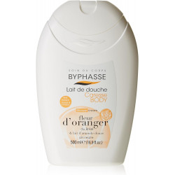 BYPHASE Caresse lait de douche fleur d’oranger et lait d’amande douce pour tous types de peaux 500 ml